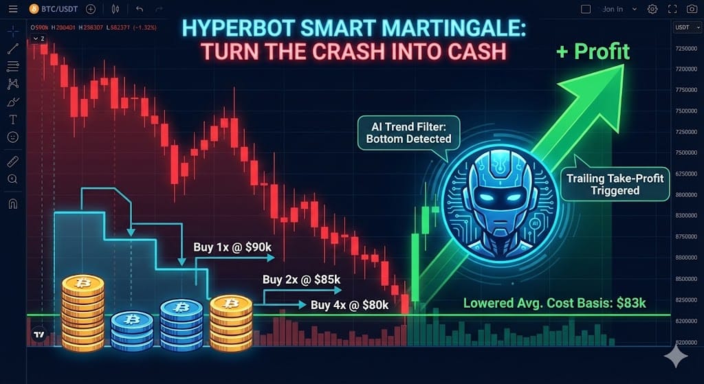 📉 Catching a Falling Knife? The "Martingale" Strategy: The Quant Secret to Profiting in a Downturn