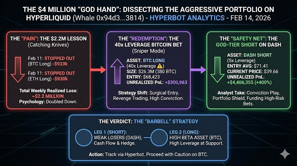 The $4 Million "God Hand": Dissecting the Most Aggressive Portfolio on Hyperliquid Right Now