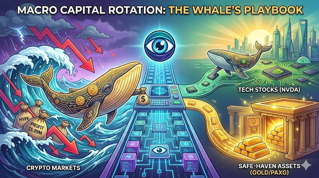 Escaping the HYPE Top and Buying the Tech Dip: Decoding the "Macro Rotation" Philosophy of $30M Whale Loracle