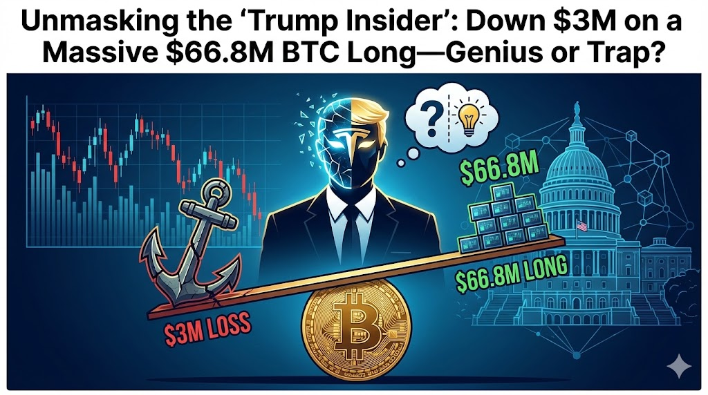 Unmasking the "Trump Insider": Down $3M on a Massive $66.8M BTC Long—Genius or Trap?