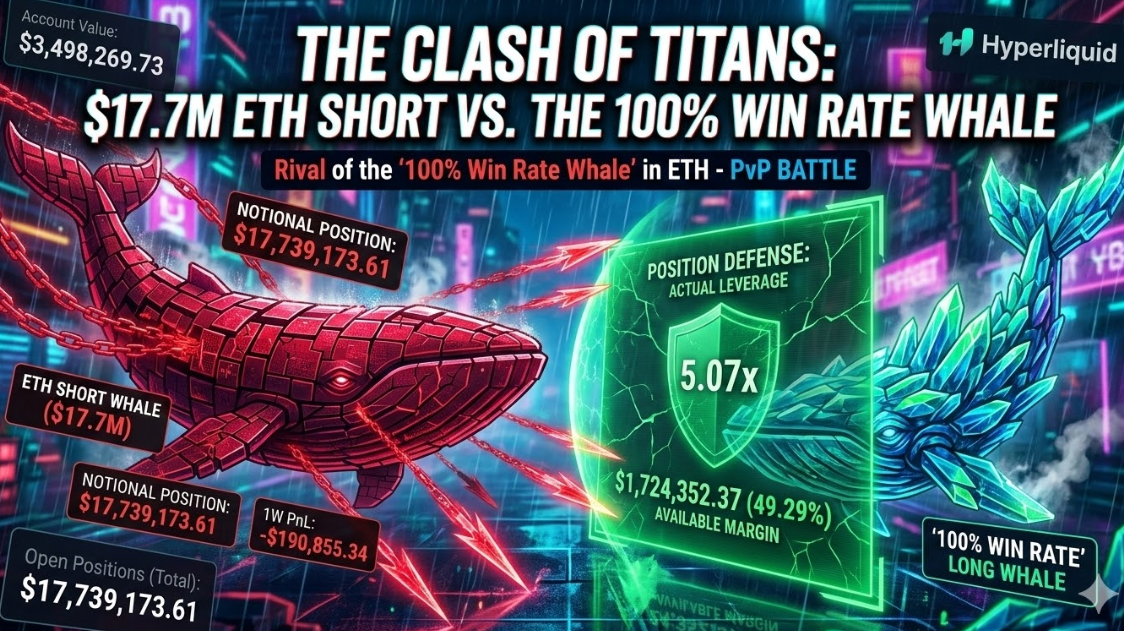 Epic Crypto PvP Battle! $3.5M Equity vs. The Market. Deconstructing a Massive $17.7M ETH Short Strategy