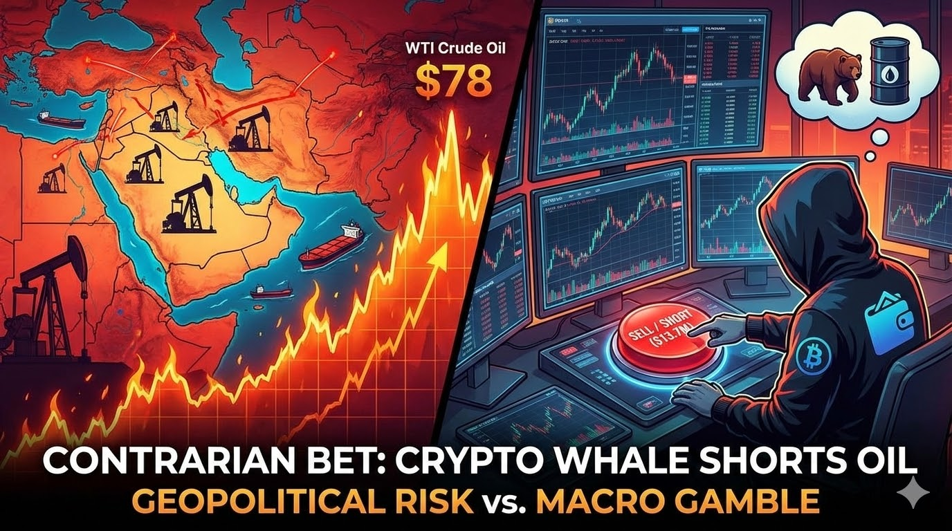 The Contrarian's Wild Gamble: As War Ignites Oil Prices, Why is an On-Chain Whale Shorting $13.7M?