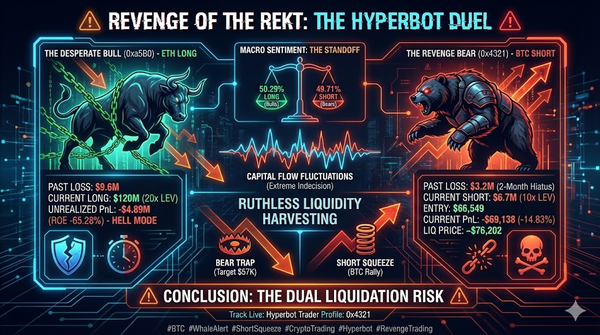⚠️ Revenge of the Rekt: After a 2-Month Hiatus, a $3.2M Loser Returns to Short BTC