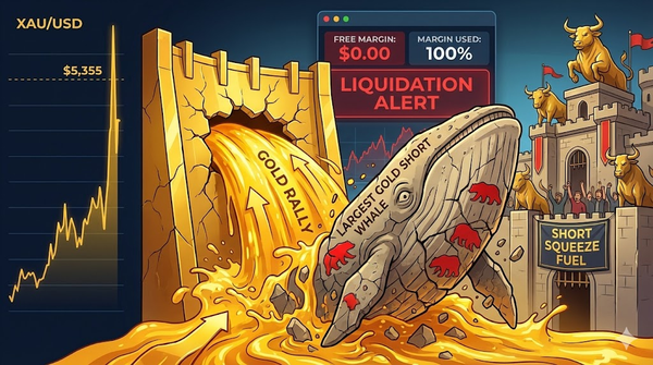 The Bloodbath Behind the Gold Rally: Inside the Final Moments of the Biggest Precious Metals Short On-Chain